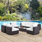 Convene 8 Piece Outdoor Patio Sectional Set by Modway