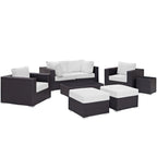 Convene 8 Piece Outdoor Patio Sectional Set by Modway