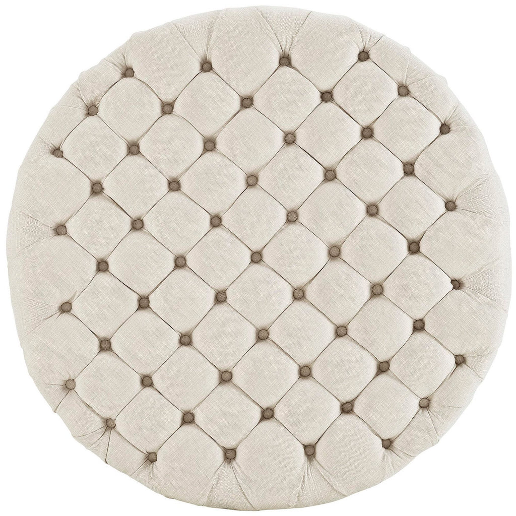 Amour Upholstered Fabric Ottoman by Modway