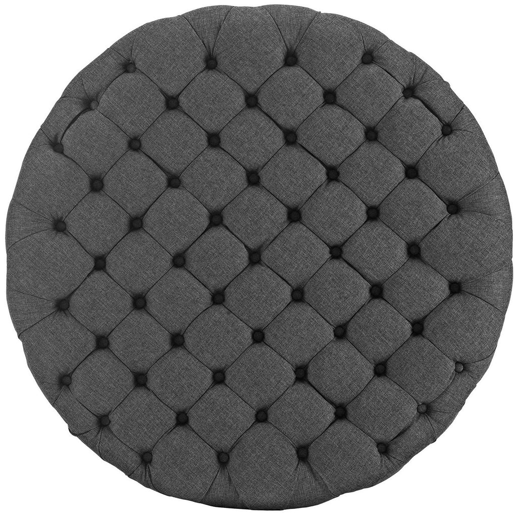 Amour Upholstered Fabric Ottoman by Modway