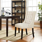 Baronet Button Tufted Fabric Dining Chair by Modway