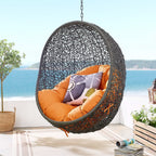 Hide Outdoor Patio Swing Chair With Stand by Modway