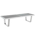Sauna 5' Stainless Steel Bench by Modway