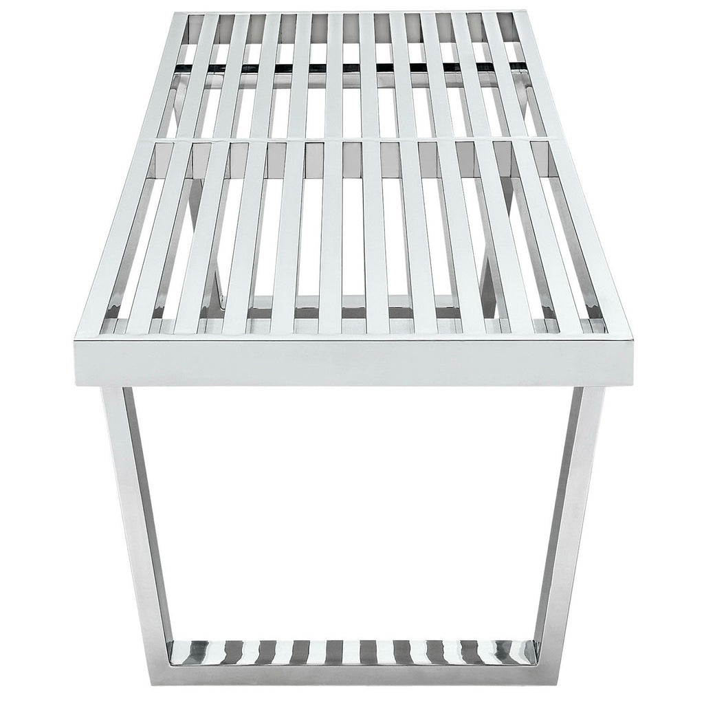 Sauna 5' Stainless Steel Bench by Modway