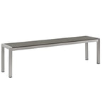 Shore 3 Piece Outdoor Patio Aluminum Dining Set by Modway