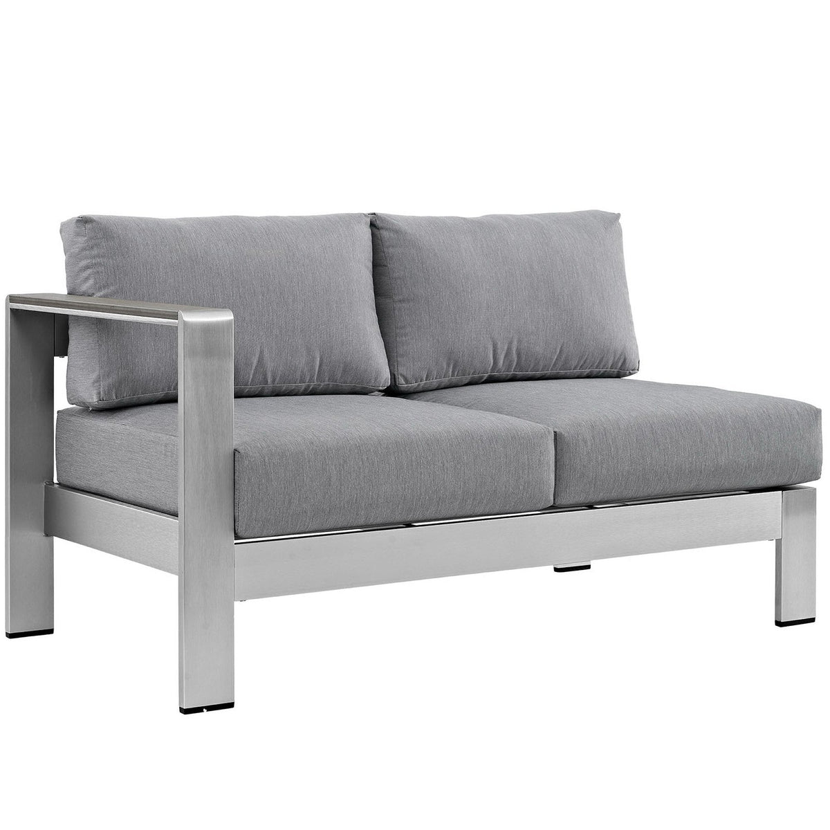 Modway Shore 5-Piece Aluminum Patio Sectional Set