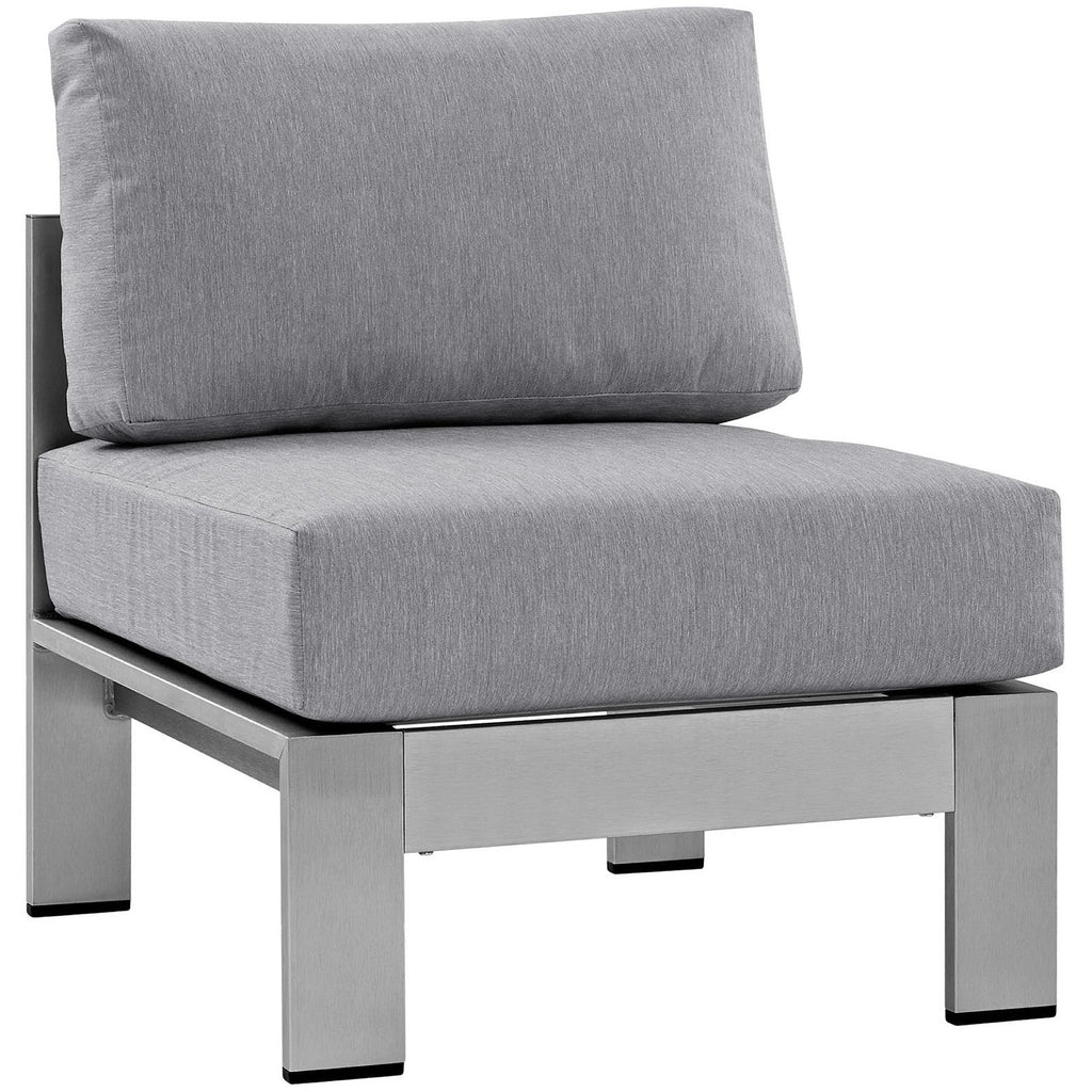 Modway Shore 5-Piece Aluminum Patio Sectional Set