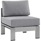 Modway Shore 5-Piece Aluminum Patio Sectional Set
