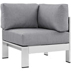 Modway Shore 5-Piece Aluminum Patio Sectional Set