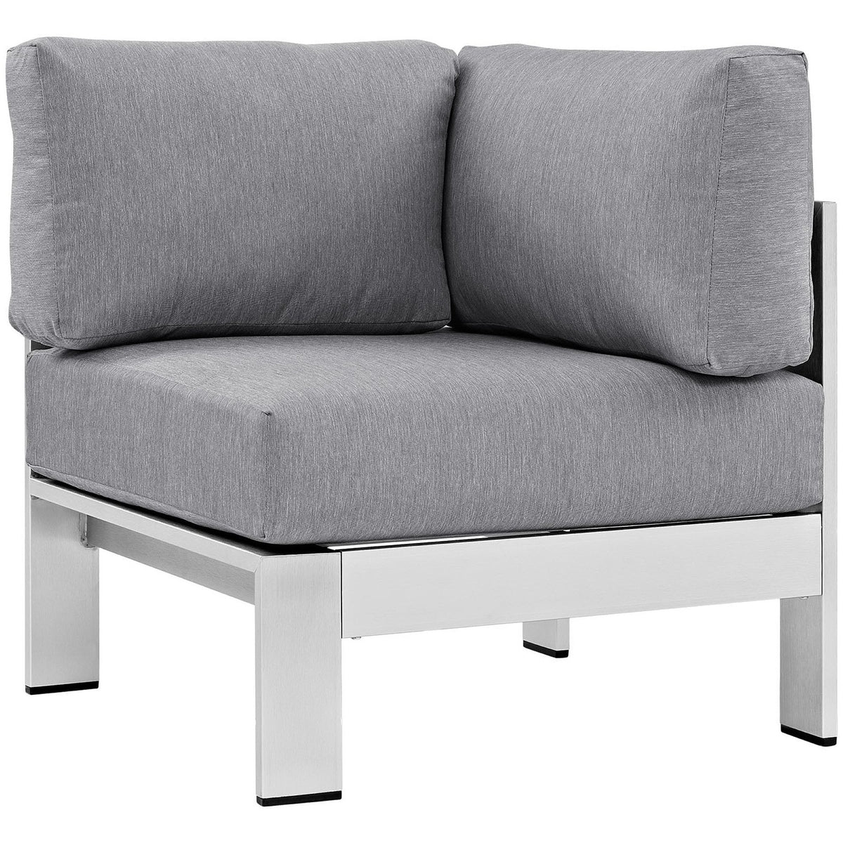 Modway Shore 5-Piece Aluminum Patio Sectional Set