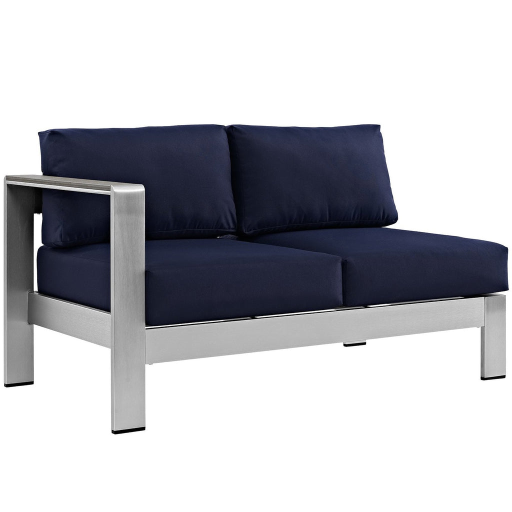 Modway Shore 5-Piece Aluminum Patio Sectional Set