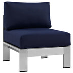 Modway Shore 5-Piece Aluminum Patio Sectional Set