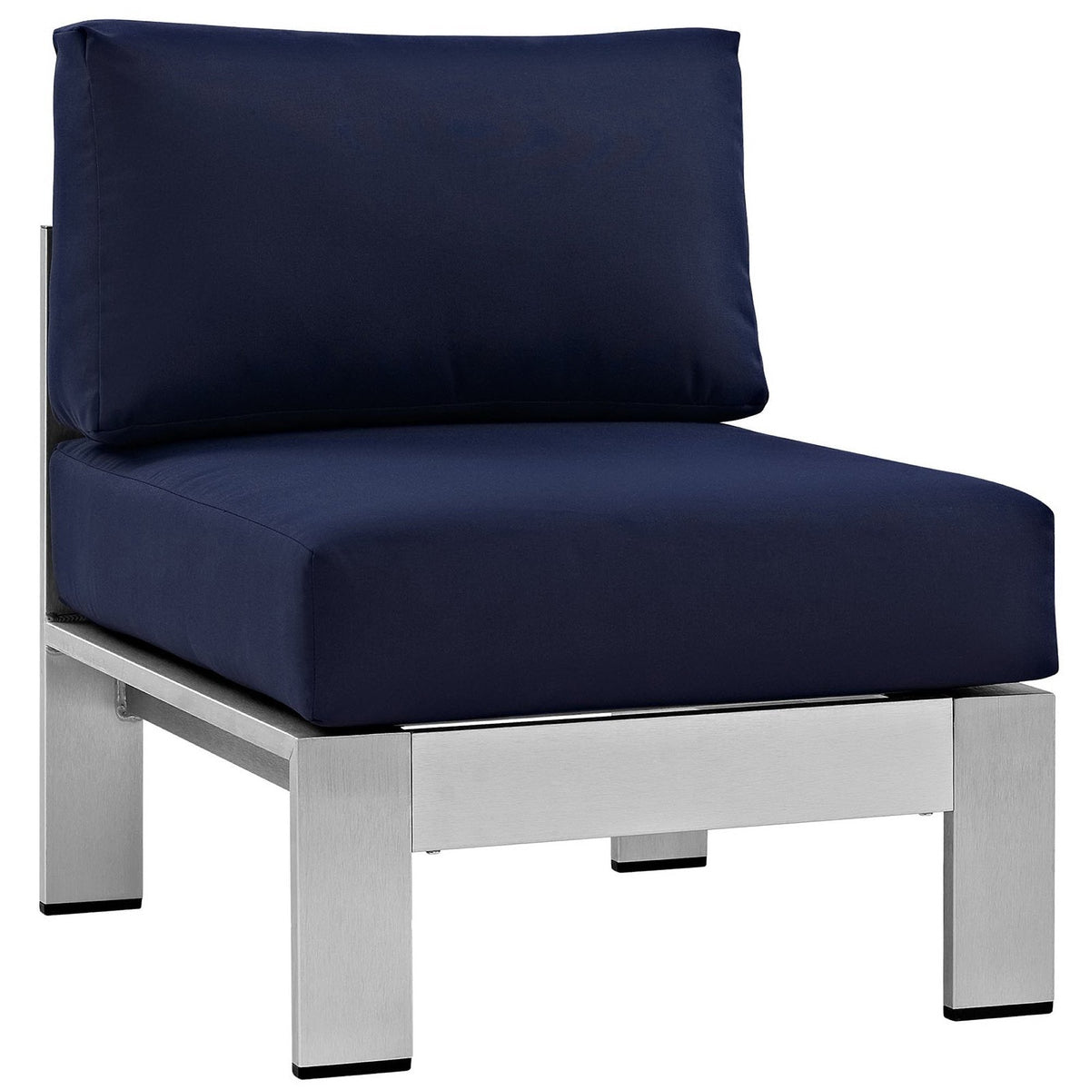 Modway Shore 5-Piece Aluminum Patio Sectional Set