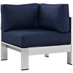 Modway Shore 5-Piece Aluminum Patio Sectional Set