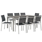 Shore 9 Piece Outdoor Patio Aluminum Dining Set by Modway