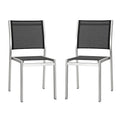 Shore Outdoor Patio Aluminum Side Chair Set of 2 by Modway