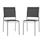 Shore Outdoor Patio Aluminum Side Chair Set of 2 by Modway