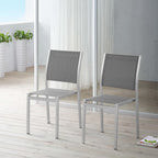 Shore Outdoor Patio Aluminum Side Chair Set of 2 by Modway