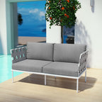 Harmony Outdoor Patio Aluminum Loveseat by Modway