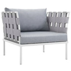 Harmony 5 Piece Outdoor Patio Aluminum Sectional Sofa Set by Modway