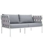 Harmony 5 Piece Outdoor Patio Aluminum Sectional Sofa Set by Modway