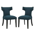 Curve Fabric Dining Side Chair Set of 2 by Modway
