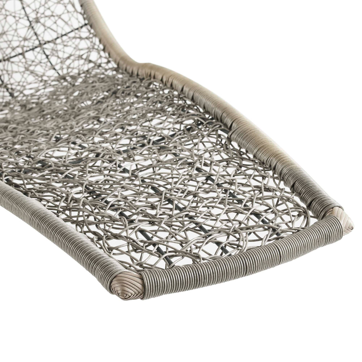 Landscape Hanging Chaise Lounge Outdoor Patio Swing Chair by Modway - Light Gray Beige / Light Gray Gray (EEI-2952)