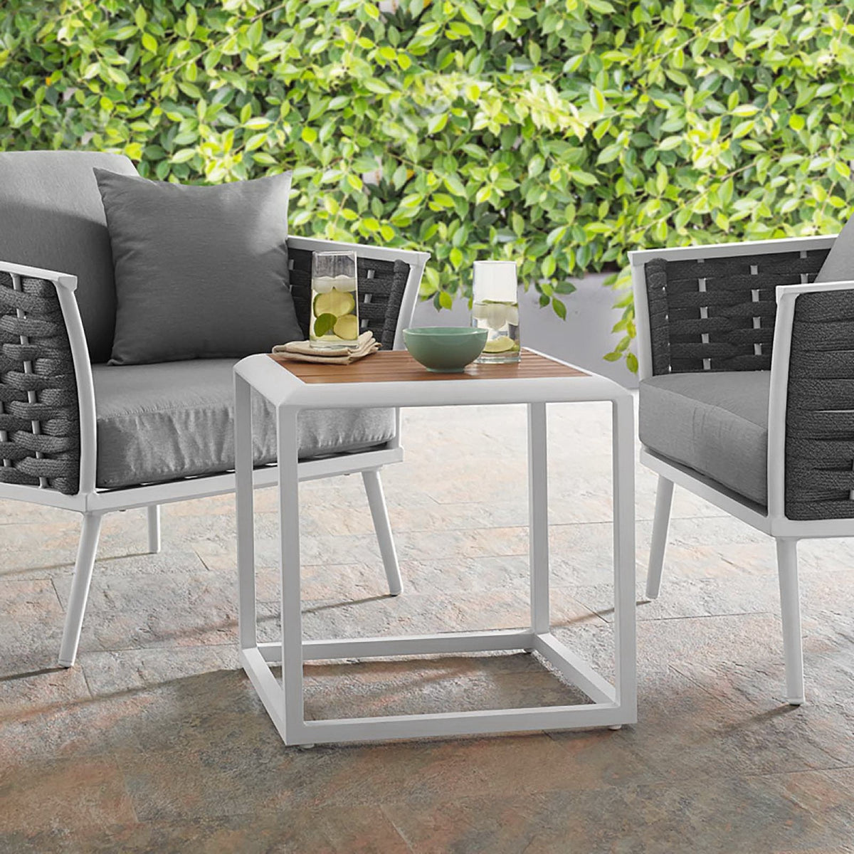 Stance Outdoor Patio Aluminum Side Table by Modway