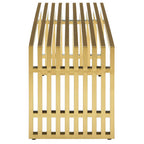 Gridiron Medium Stainless Steel Bench by Modway