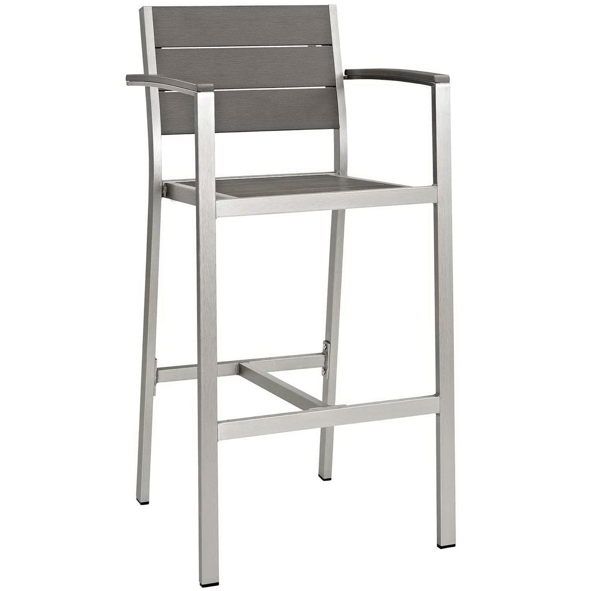 Shore 3 Piece Outdoor Patio Aluminum Pub Set by Modway - EEI-3157