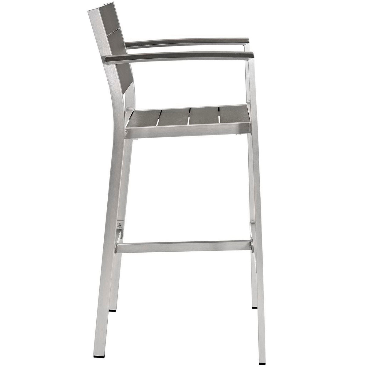 Shore 3 Piece Outdoor Patio Aluminum Pub Set by Modway - EEI-3157