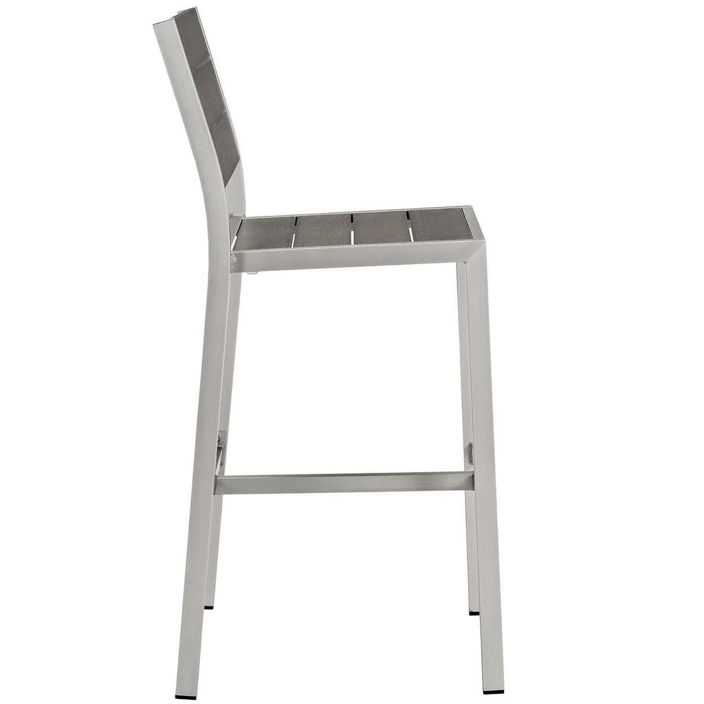Shore 3 Piece Outdoor Patio Aluminum Pub Set by Modway - EEI-3158