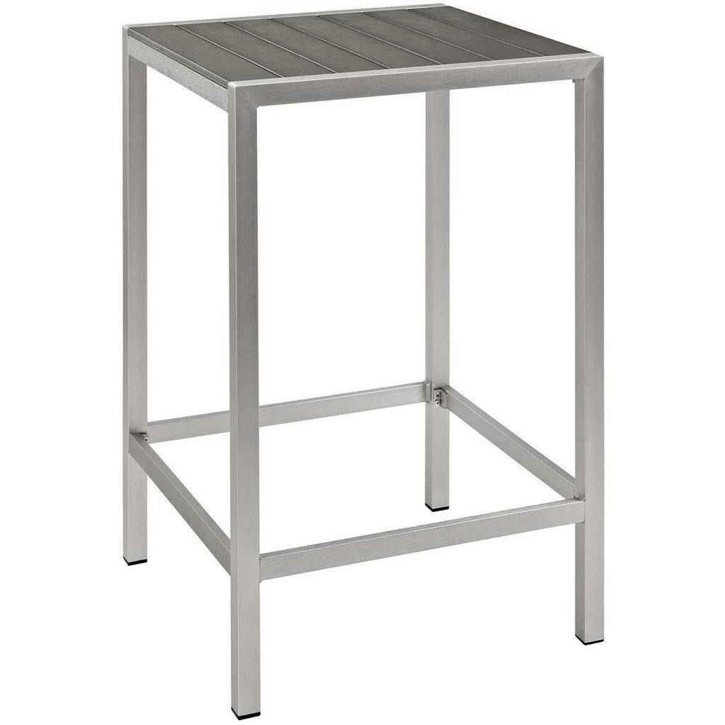 Shore 3 Piece Outdoor Patio Aluminum Pub Set by Modway - EEI-3158