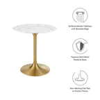 Lippa Round Faux Marble Dining Table by Modway