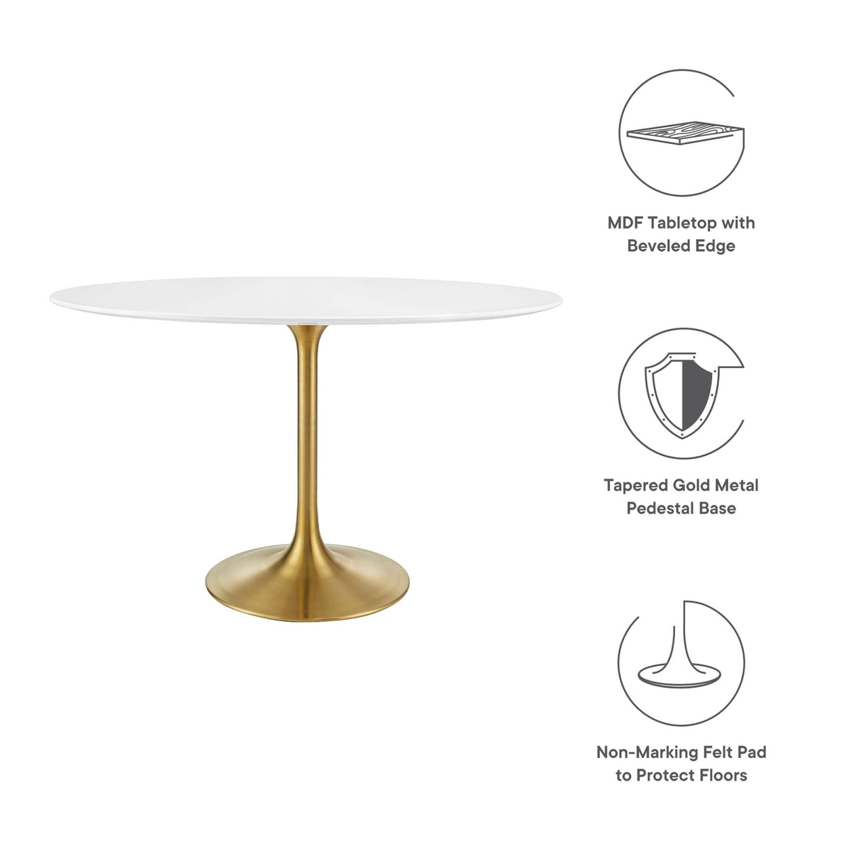 Lippa 48" Oval Wood Dining Table by Modway - EEI-3215