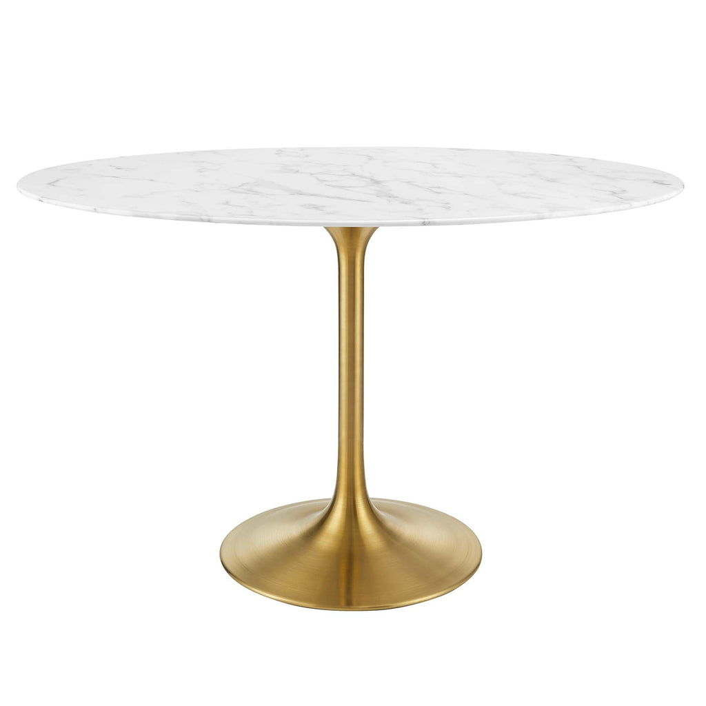 Lippa 48" Oval Faux Marble Dining Table by Modway - EEI-3216