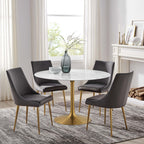 Lippa Round Faux Marble Dining Table by Modway