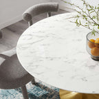 Lippa Round Faux Marble Dining Table by Modway