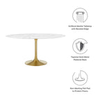 Lippa Round Faux Marble Dining Table by Modway