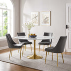 Lippa Round Faux Marble Dining Table by Modway