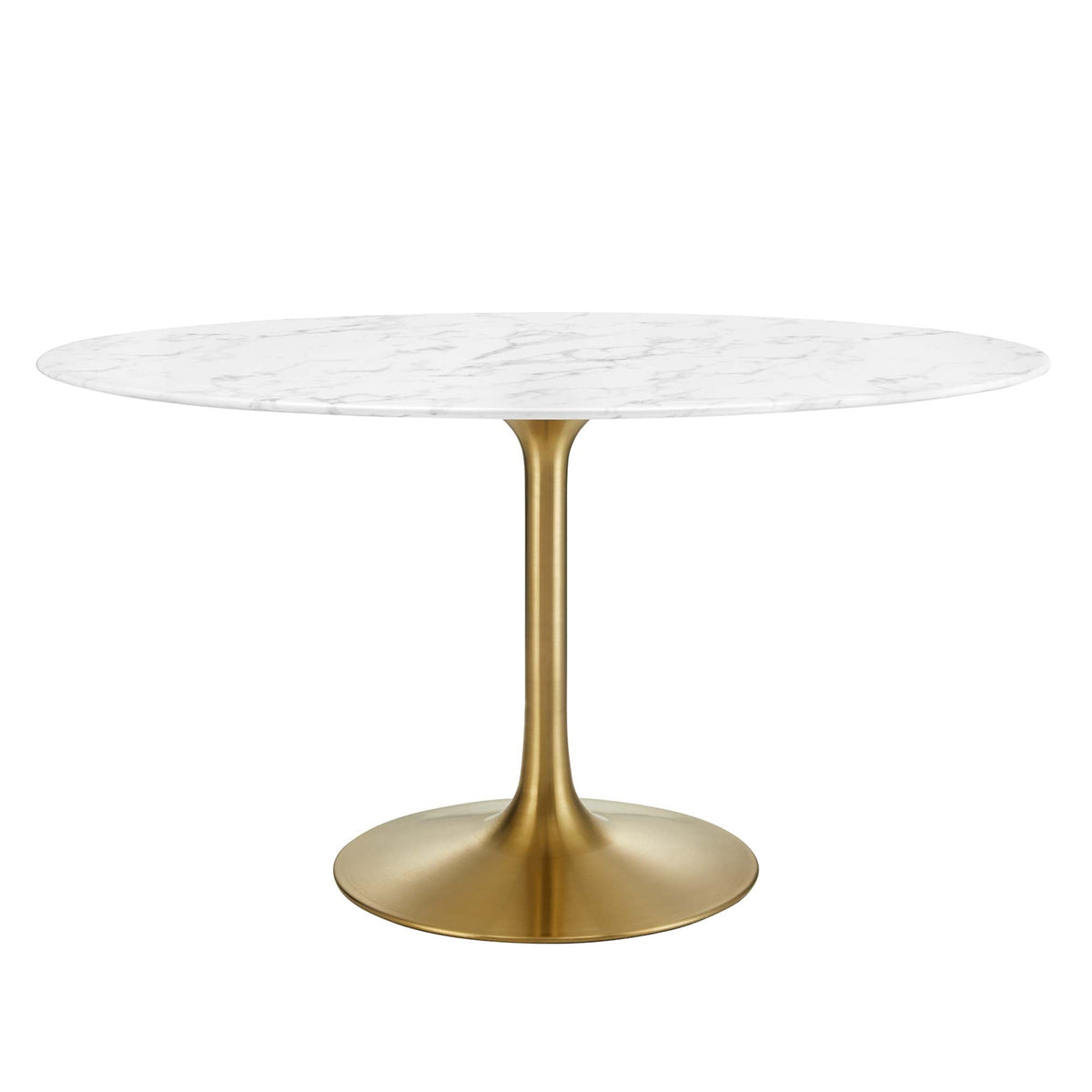 Lippa 54" Oval Faux Marble Dining Table by Modway - EEI-3235