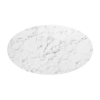 Lippa 54" Oval Faux Marble Dining Table by Modway - EEI-3235