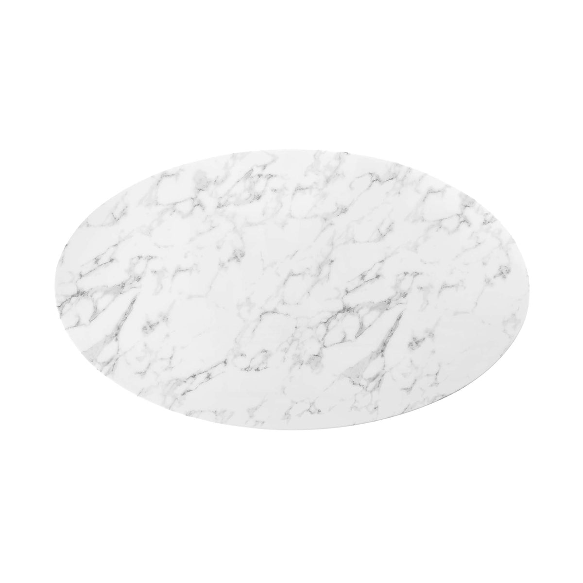 Lippa 60" Oval Faux Marble Dining Table by Modway - EEI-3236