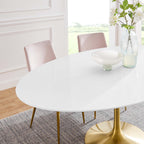 Lippa 78" Oval Wood Dining Table by Modway - EEI-3255