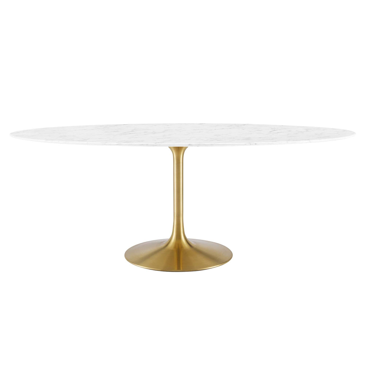 Lippa 78" Oval Faux Marble Dining Table by Modway - EEI-3257