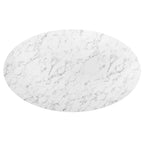 Lippa 78" Oval Faux Marble Dining Table by Modway - EEI-3257