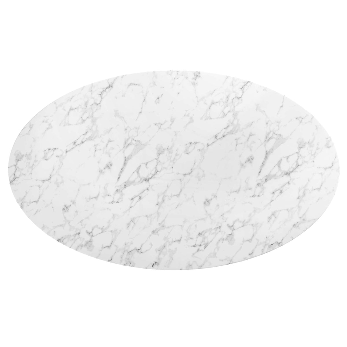 Lippa 78" Oval Faux Marble Dining Table by Modway - EEI-3257