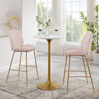 Lippa Round Faux Marble Bar Table by Modway