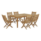 Marina 7 Piece Outdoor Patio Teak Dining Set by Modway - EEI-3291