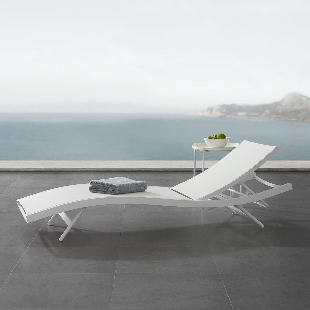 Glimpse Outdoor Patio Mesh Chaise Lounge Chair by Modway